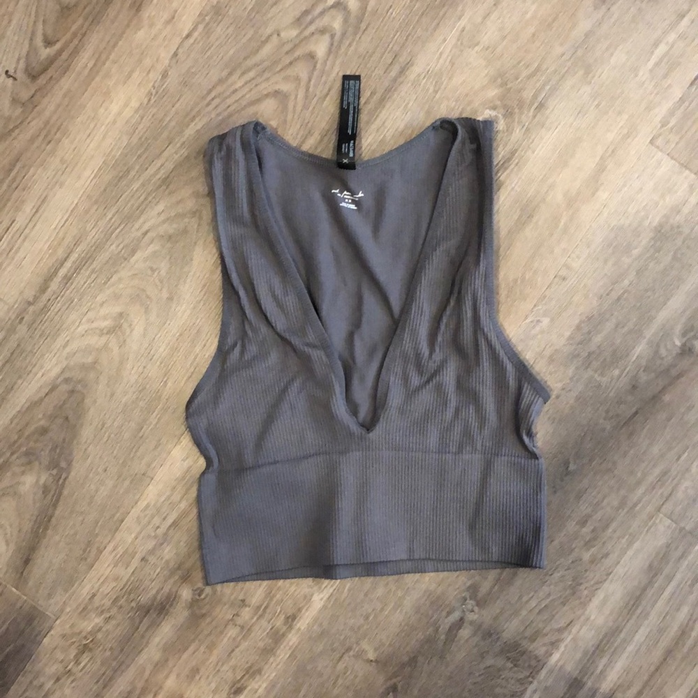 Gray free people bra